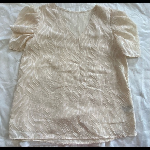 SHEIN Tops - 3/$10 choose any 3 items marked 3/$10! Cream short sleeve blouse